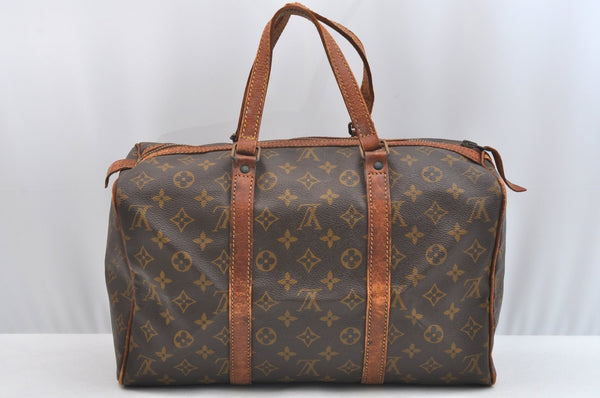 Authentic Louis Vuitton Monogram Sac Souple 35 Hand Boston Bag Old Model K5420
