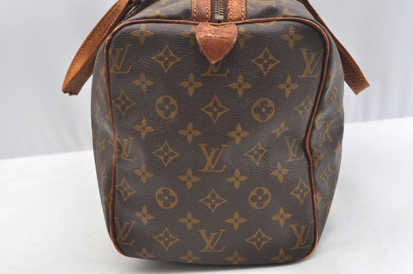 Authentic Louis Vuitton Monogram Sac Souple 35 Hand Boston Bag Old Model K5420
