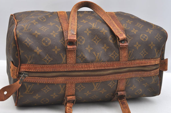 Authentic Louis Vuitton Monogram Sac Souple 35 Hand Boston Bag Old Model K5420