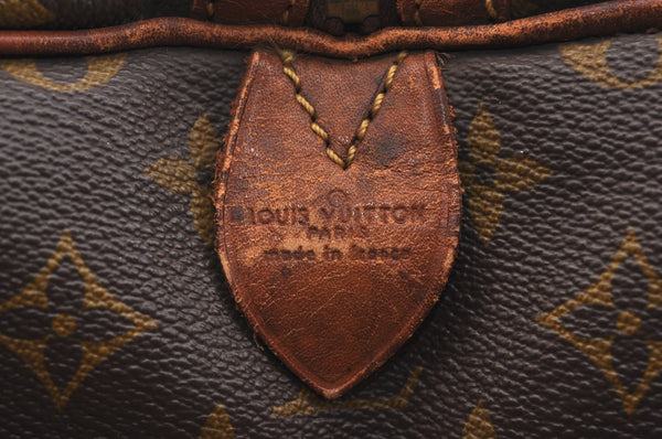 Authentic Louis Vuitton Monogram Sac Souple 35 Hand Boston Bag Old Model K5420
