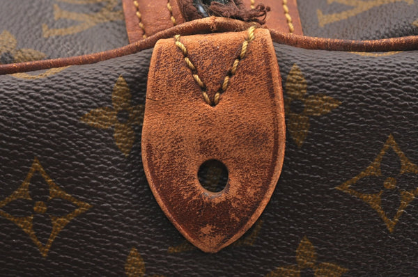 Authentic Louis Vuitton Monogram Sac Souple 35 Hand Boston Bag Old Model K5420