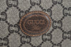 Authentic GUCCI GG Plus Clutch Hand Bag Purse GG PVC Leather Brown K5428