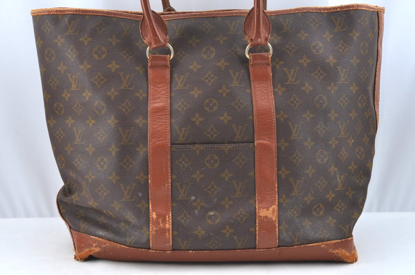 Auth Louis Vuitton Monogram Sac Weekend GM Vintage Tote Hand Bag Old Model K5465