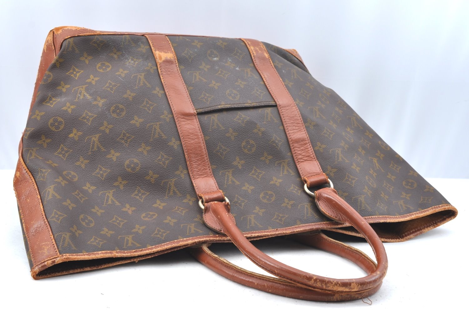 Auth Louis Vuitton Monogram Sac Weekend GM Vintage Tote Hand Bag Old Model K5465