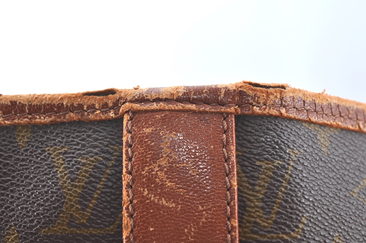 Auth Louis Vuitton Monogram Sac Weekend GM Vintage Tote Hand Bag Old Model K5465