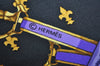 Authentic HERMES Carre 90 Scarf "SELLES A HOUSSE" Silk Black Purple Gold K5467