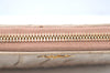 Authentic PRADA Vintage Leather Round Zip Long Wallet Purse Pink K5471