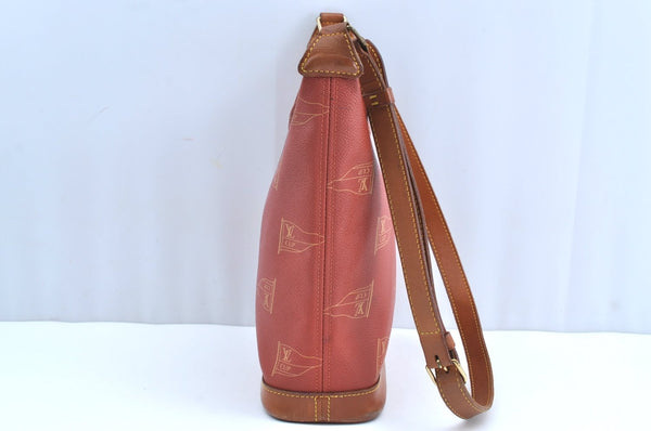 Authentic Louis Vuitton Cup Le Touquet Shoulder Cross Bag Orange M80027 LV K5474