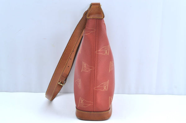 Authentic Louis Vuitton Cup Le Touquet Shoulder Cross Bag Orange M80027 LV K5474