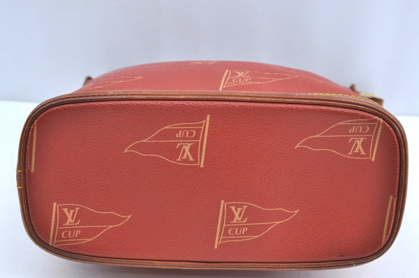 Authentic Louis Vuitton Cup Le Touquet Shoulder Cross Bag Orange M80027 LV K5474