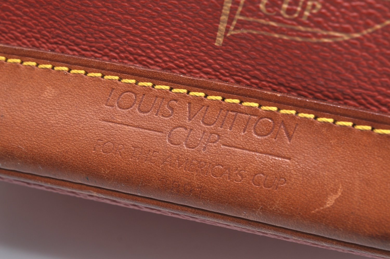 Authentic Louis Vuitton Cup Le Touquet Shoulder Cross Bag Orange M80027 LV K5474