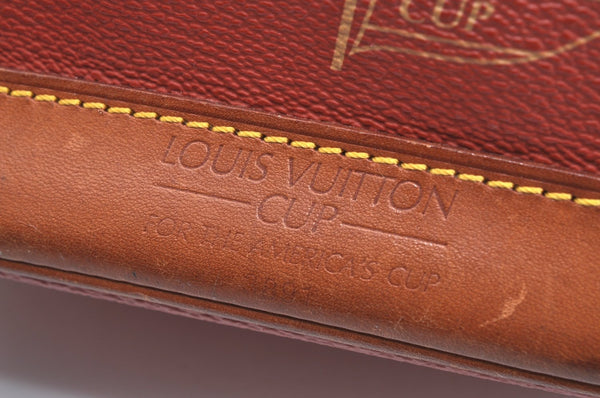 Authentic Louis Vuitton Cup Le Touquet Shoulder Cross Bag Orange M80027 LV K5474