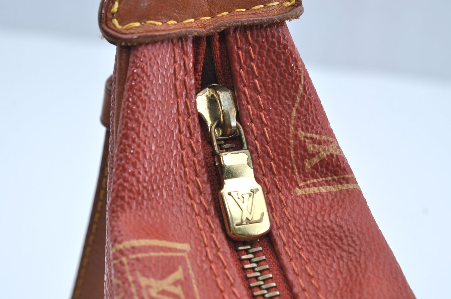 Authentic Louis Vuitton Cup Le Touquet Shoulder Cross Bag Orange M80027 LV K5474