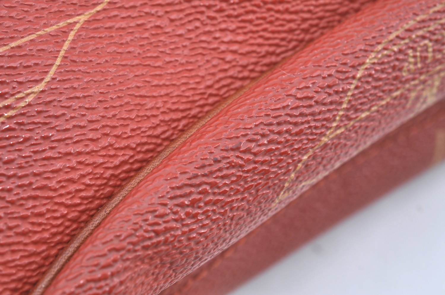 Authentic Louis Vuitton Cup Le Touquet Shoulder Cross Bag Orange M80027 LV K5474