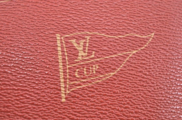 Authentic Louis Vuitton Cup Le Touquet Shoulder Cross Bag Orange M80027 LV K5474