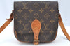 Authentic Louis Vuitton Monogram Cartouchiere PM M51254 Shoulder Cross Bag K5476