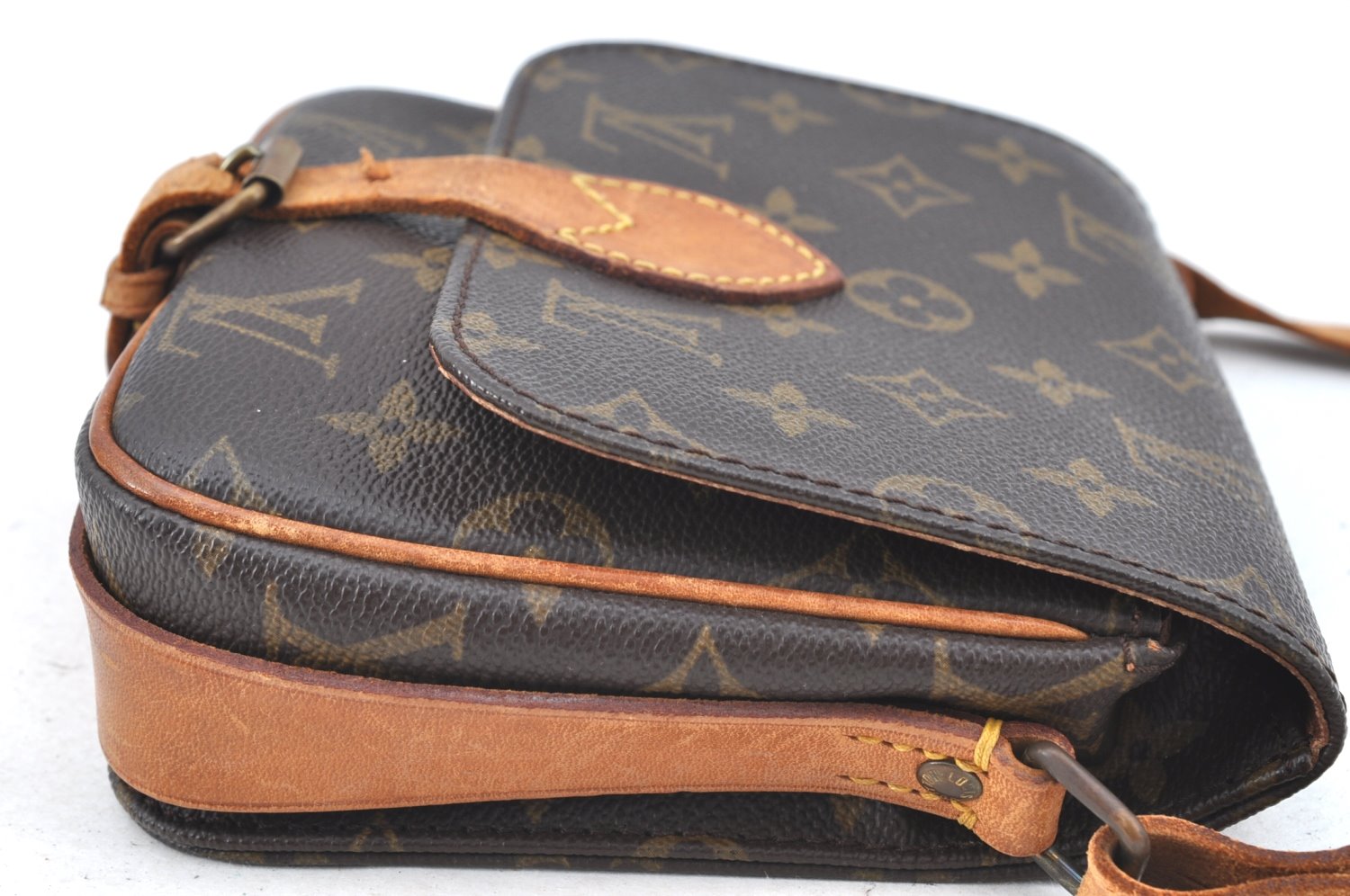 Authentic Louis Vuitton Monogram Cartouchiere PM M51254 Shoulder Cross Bag K5476
