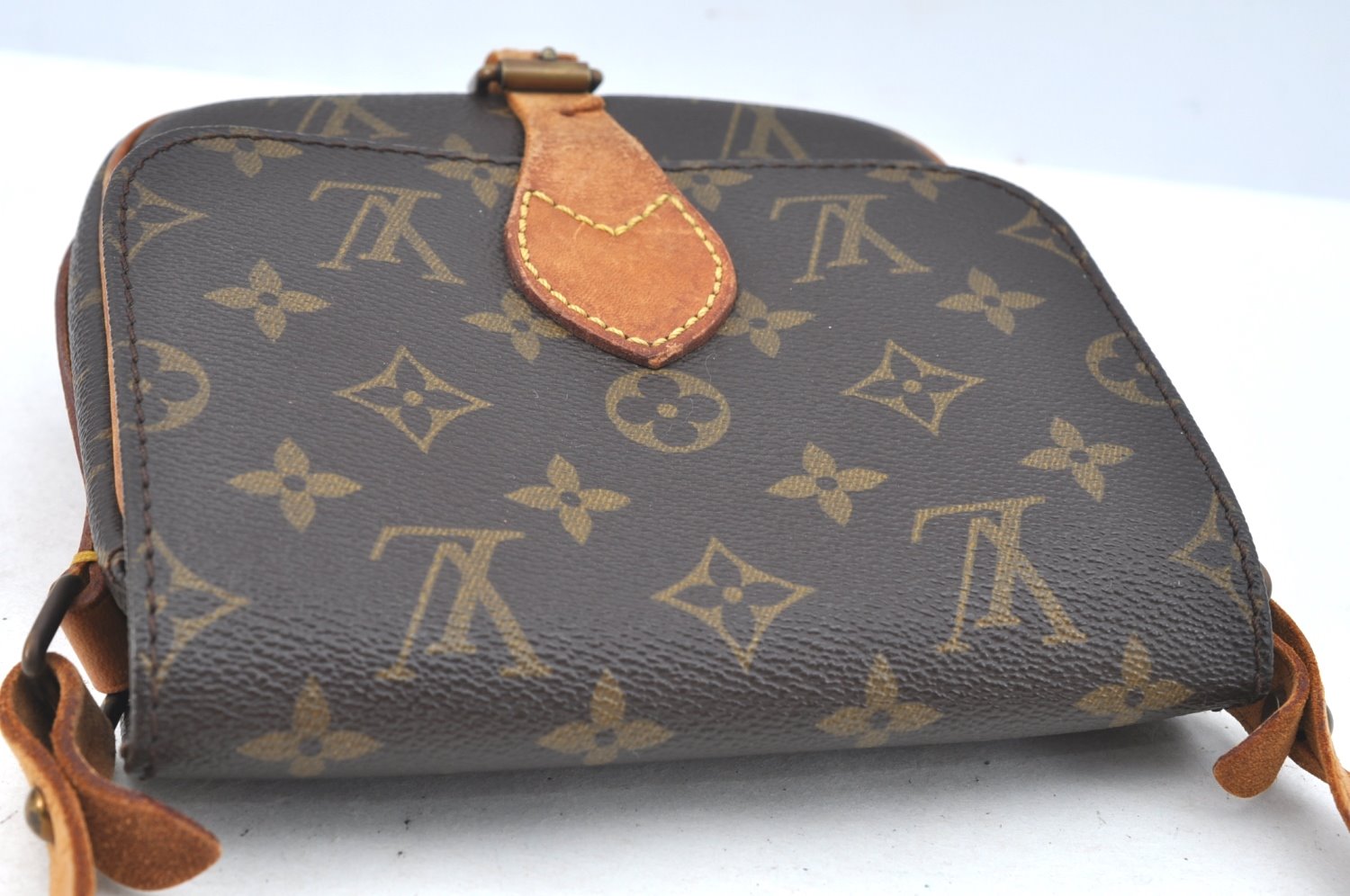 Authentic Louis Vuitton Monogram Cartouchiere PM M51254 Shoulder Cross Bag K5476