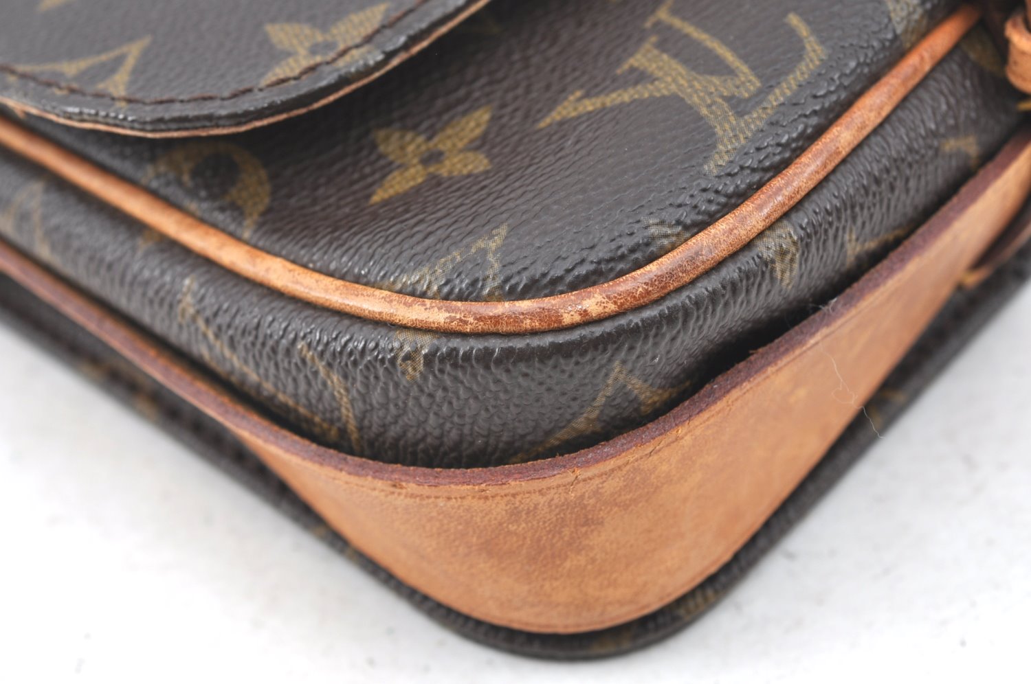 Authentic Louis Vuitton Monogram Cartouchiere PM M51254 Shoulder Cross Bag K5476