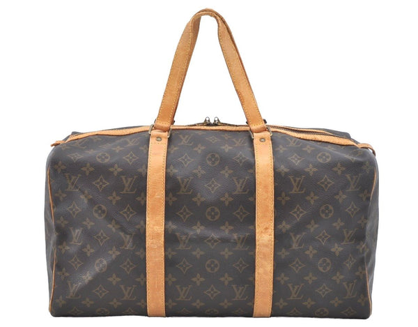 Authentic Louis Vuitton Monogram Sac Souple 45 Hand Boston Bag M41624 LV K5482