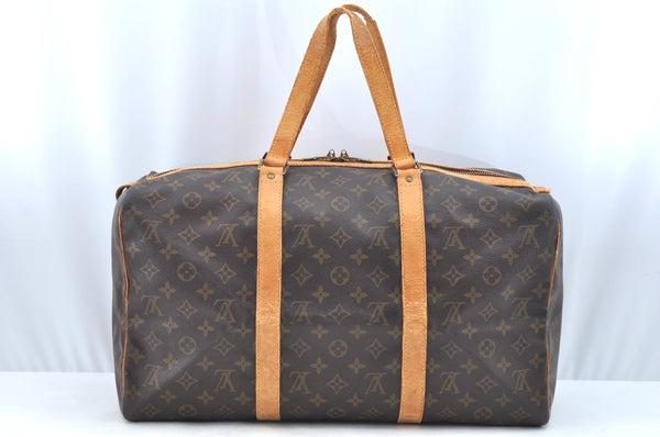 Authentic Louis Vuitton Monogram Sac Souple 45 Hand Boston Bag M41624 LV K5482