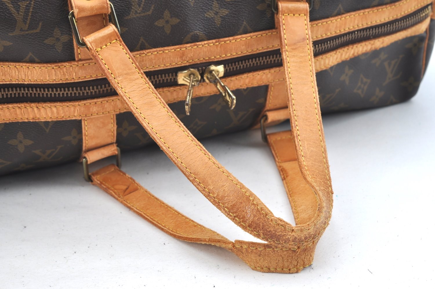 Authentic Louis Vuitton Monogram Sac Souple 45 Hand Boston Bag M41624 LV K5482