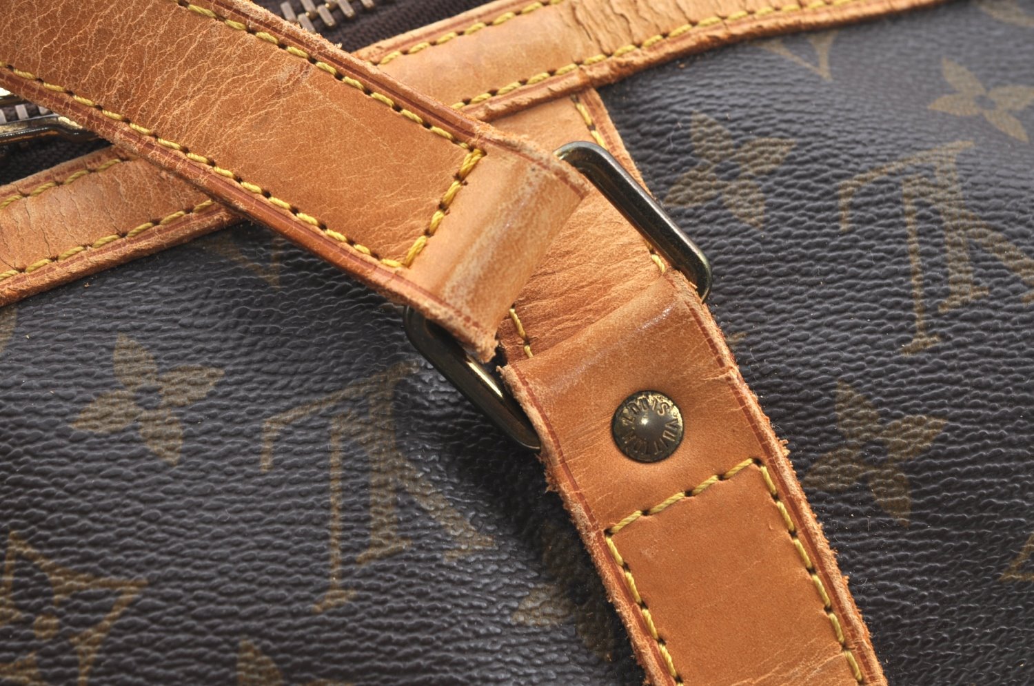 Authentic Louis Vuitton Monogram Sac Souple 45 Hand Boston Bag M41624 LV K5482