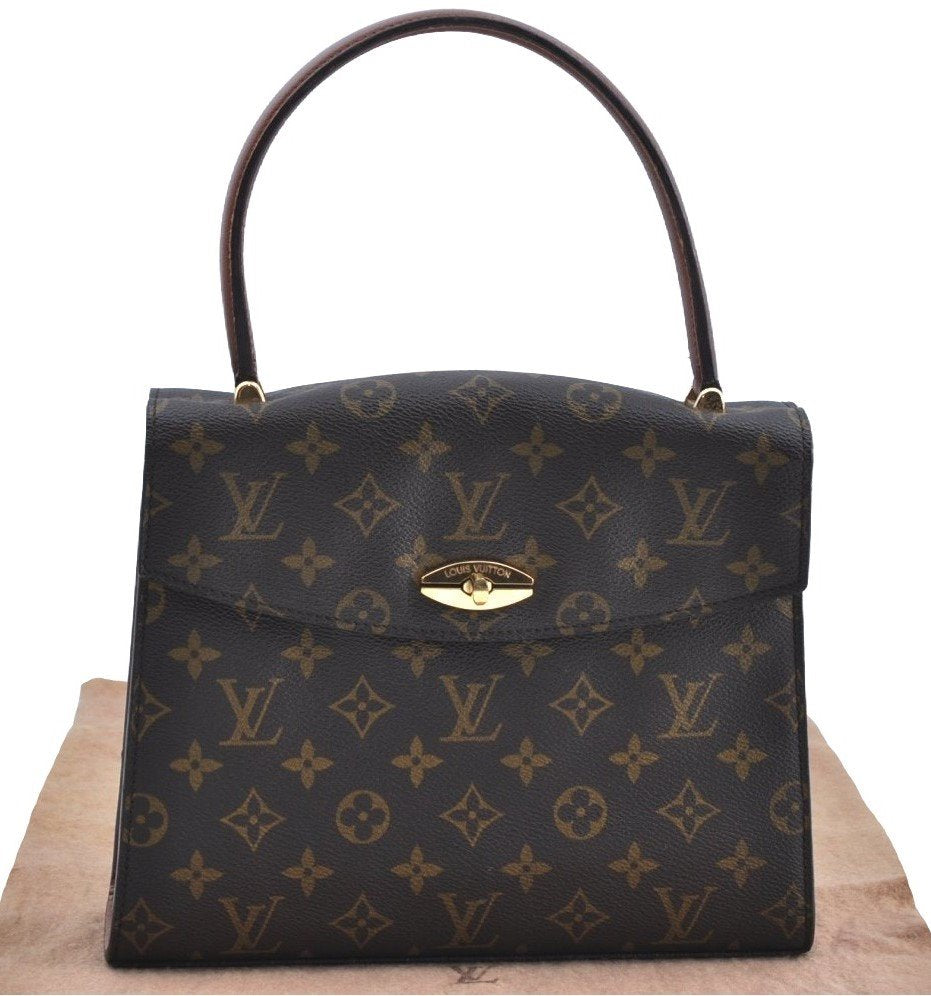 Authentic Louis Vuitton Monogram Malesherbes Hand Bag Purse M51379 LV K5495
