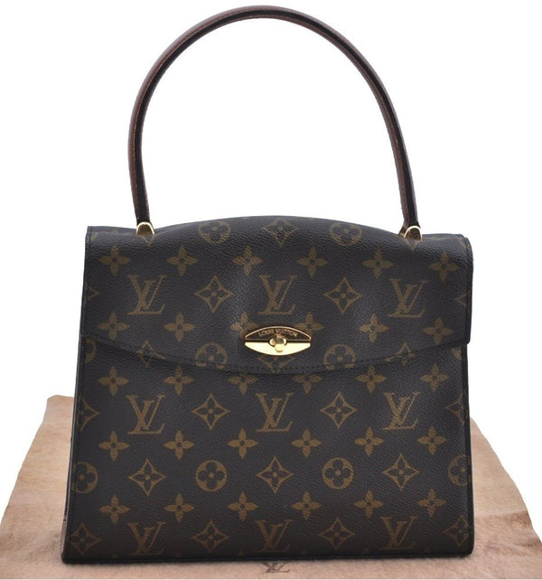 Authentic Louis Vuitton Monogram Malesherbes Hand Bag Purse M51379 LV K5495