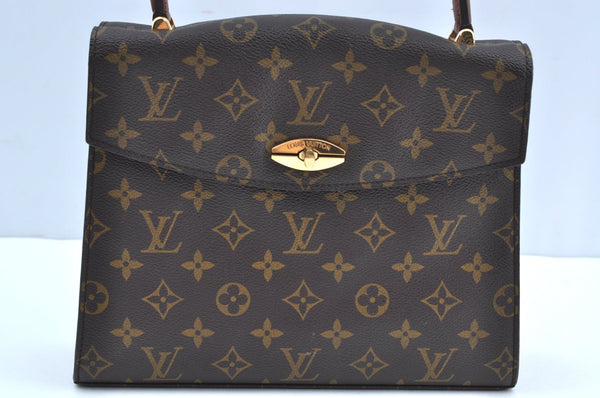 Authentic Louis Vuitton Monogram Malesherbes Hand Bag Purse M51379 LV K5495