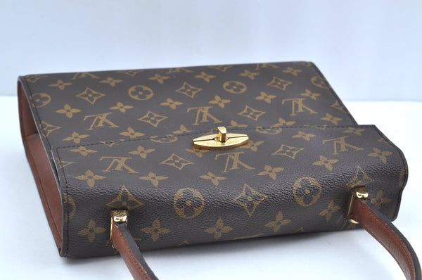 Authentic Louis Vuitton Monogram Malesherbes Hand Bag Purse M51379 LV K5495