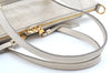 Auth Louis Vuitton Monogram Empreinte Lumineuse PM Tote Bag M93411 White K5498