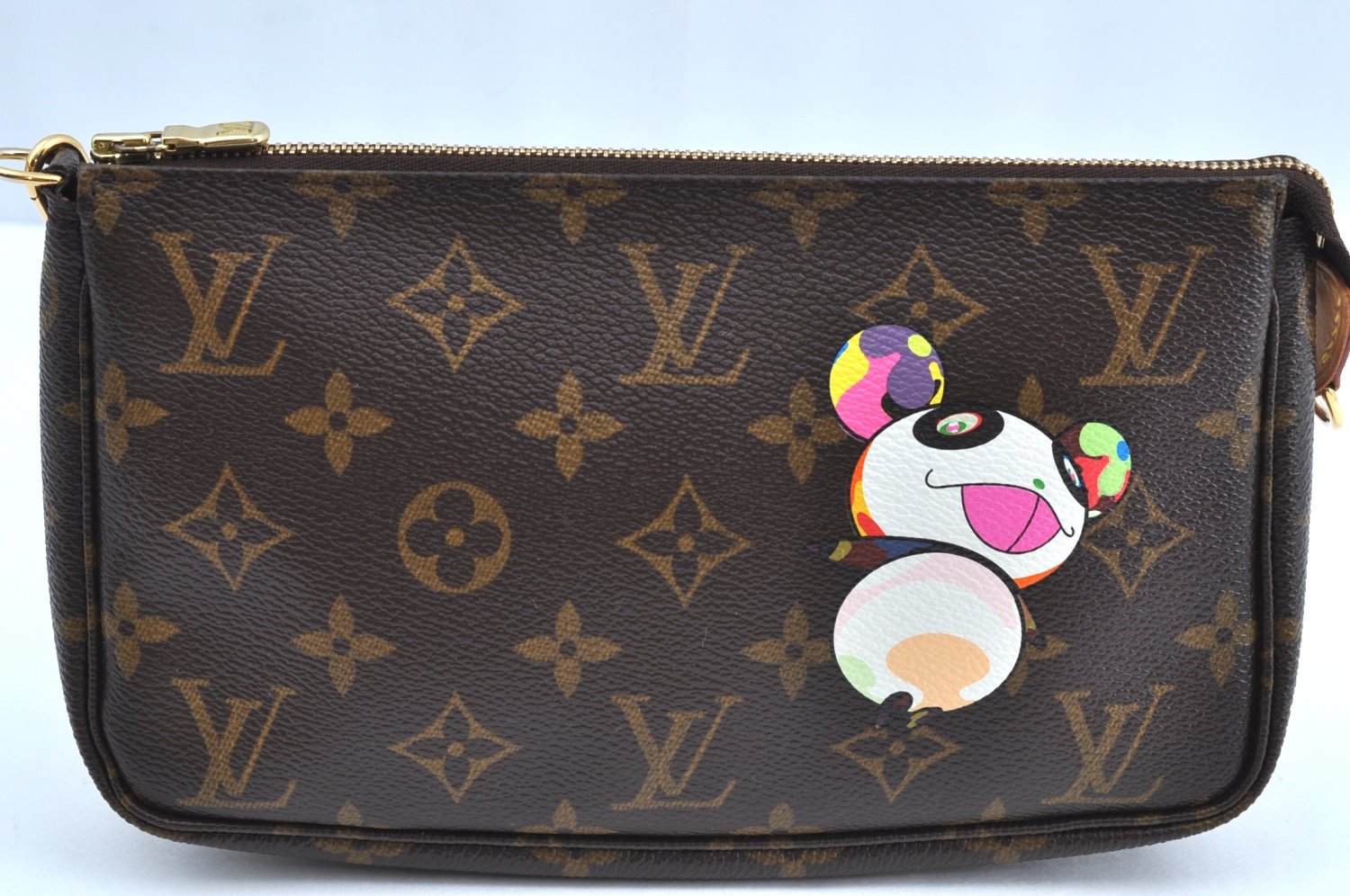 Auth Louis Vuitton Monogram Panda Pochette Accessoires Pouch M51981 LV K5501