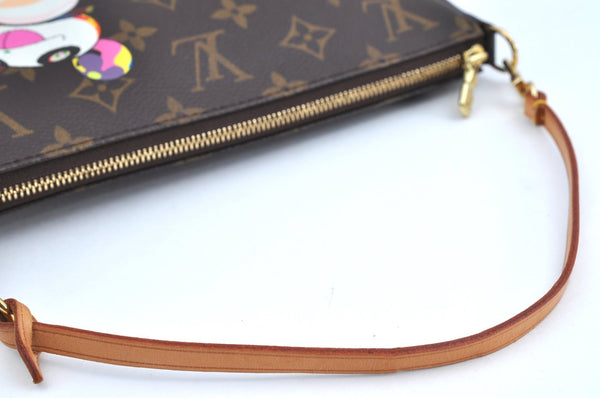 Auth Louis Vuitton Monogram Panda Pochette Accessoires Pouch M51981 LV K5501