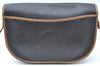 Authentic Christian Dior Honeycomb Shoulder Cross Bag PVC Leather Black CD K5502