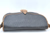 Authentic Christian Dior Honeycomb Shoulder Cross Bag PVC Leather Black CD K5502