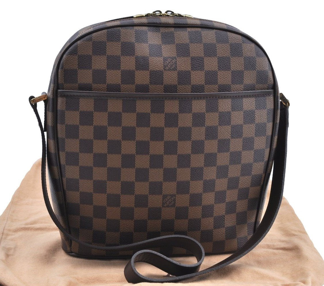 Authentic Louis Vuitton Damier Ipanema GM Shoulder Cross Bag N51292 LV K5509