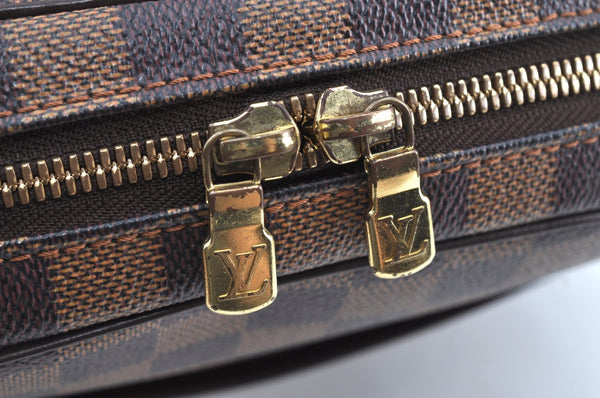 Authentic Louis Vuitton Damier Ipanema GM Shoulder Cross Bag N51292 LV K5509