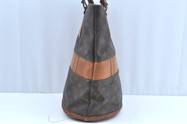 Authentic Louis Vuitton Monogram Bucket GM Shoulder Bag T42236 USA Model K5521