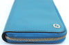 Authentic GUCCI Vintage Long Wallet Purse Leather 449347 Blue K5525