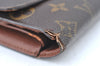 Authentic Louis Vuitton Monogram Portefeuille International M61217 Wallet K5527