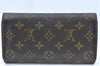 Authentic Louis Vuitton Monogram Portefeuille International M61217 Wallet K5529