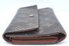 Authentic Louis Vuitton Monogram Portefeuille International M61217 Wallet K5529