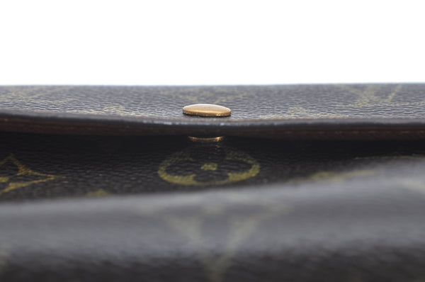 Authentic Louis Vuitton Monogram Portefeuille International M61217 Wallet K5529