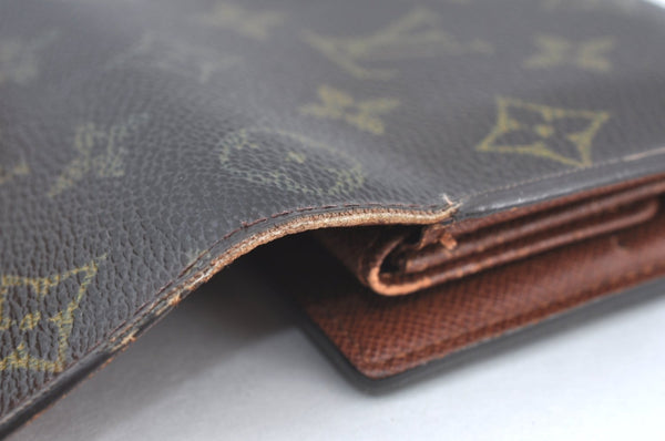 Authentic Louis Vuitton Monogram Portefeuille International M61217 Wallet K5529