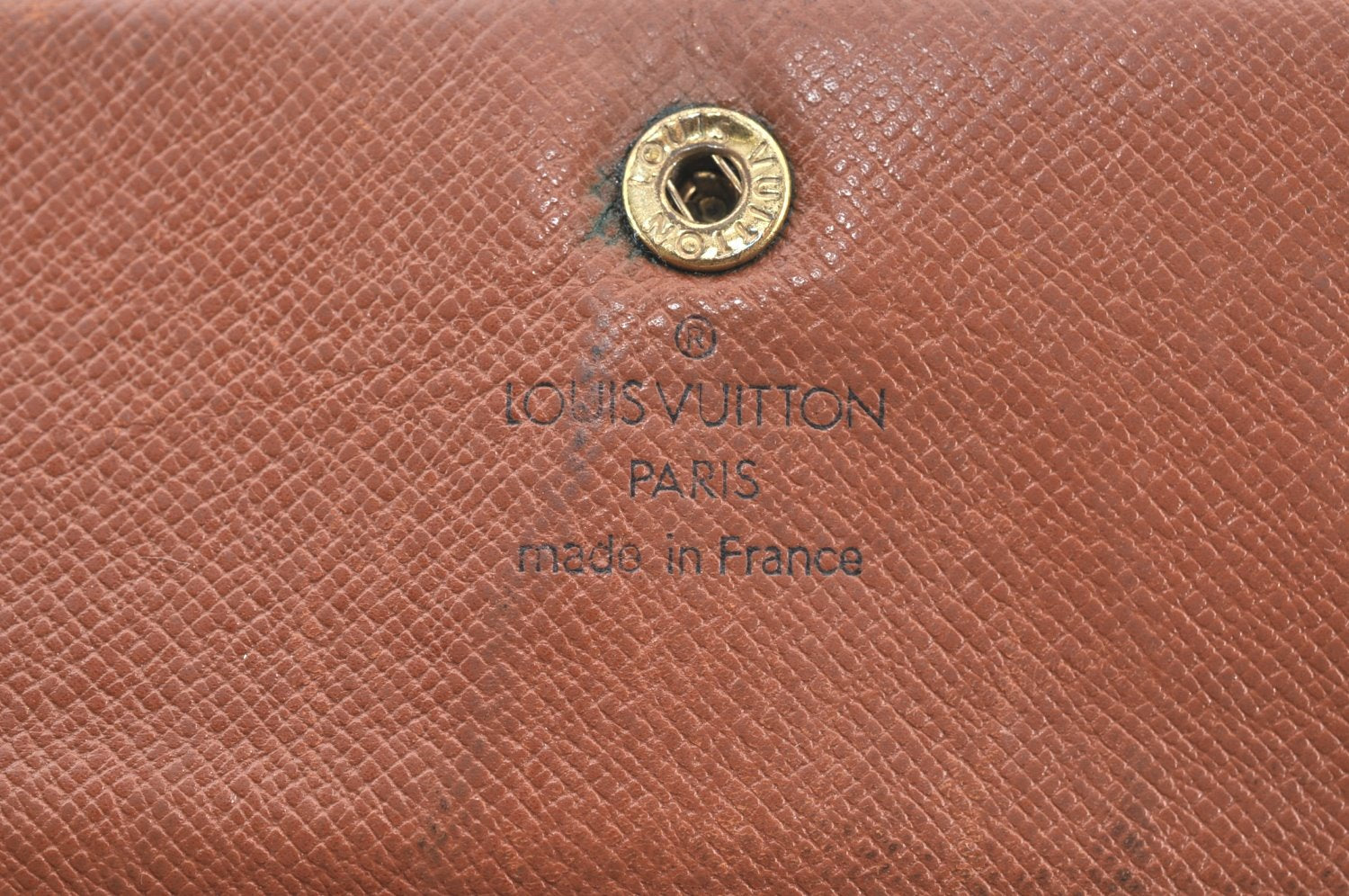 Authentic Louis Vuitton Monogram Portefeuille International M61217 Wallet K5531