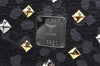 Authentic MCM Leather Vintage Clutch Hand Bag Purse Black K5539