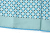 Authentic HERMES Carre 65 Scarf Rhombus Square Motif Silk Light Blue K5545