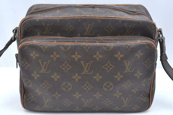 Authentic Louis Vuitton Monogram Nile Shoulder Cross Body Bag Old Model LV K5549