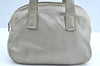 Authentic BOTTEGA VENETA Leather Shoulder Hand Bag Purse Silver K5555